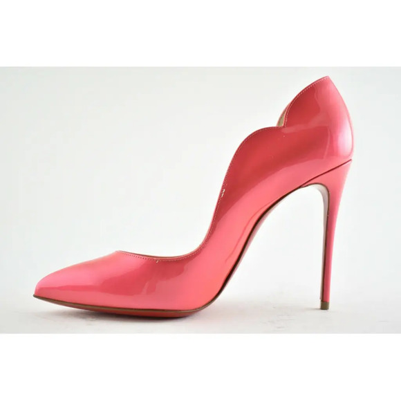 Christian Louboutin Hot Chick 100 Patent Fluo Metal Florida Pink Heel Pump 36.5 - Picture 8 of 12
